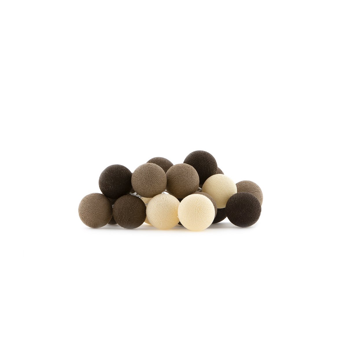 Cotton Ball Lights - Indoor regular Lichtslinger - Brown - 50 cotton balls