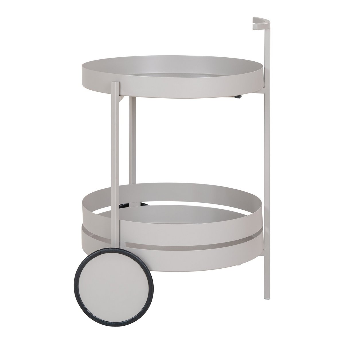 House Nordic - Beja Bar Trolley - Bar Trolley, staal, koel grijs, 2 planken, 40x49,5x61 cm