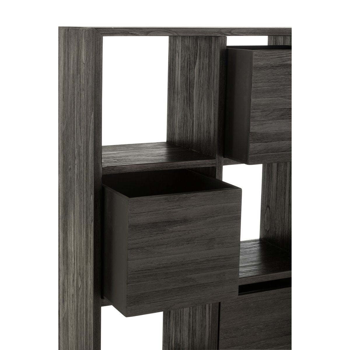 J-Line - Schrank mit Schubladen 'Devin' (Schwarz)