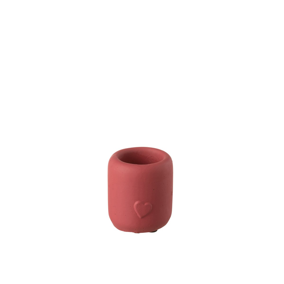 J-Line - Bloempot Hart Hoog - Cement - Rood - Small