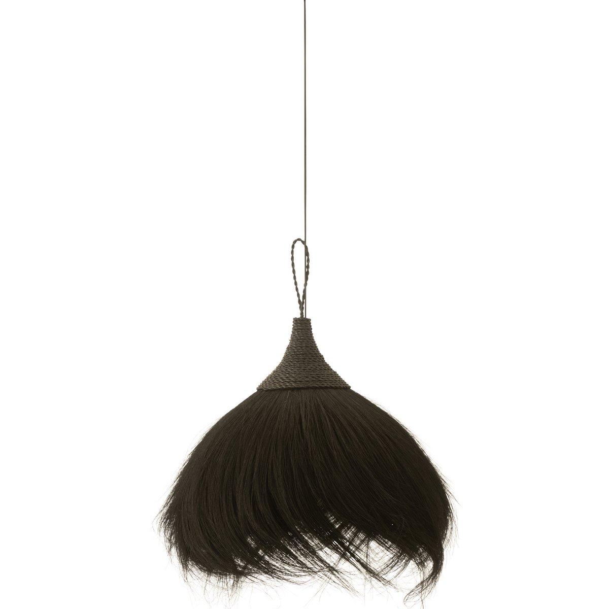 J-Line - Hanglamp Bal - Gras - Zwart