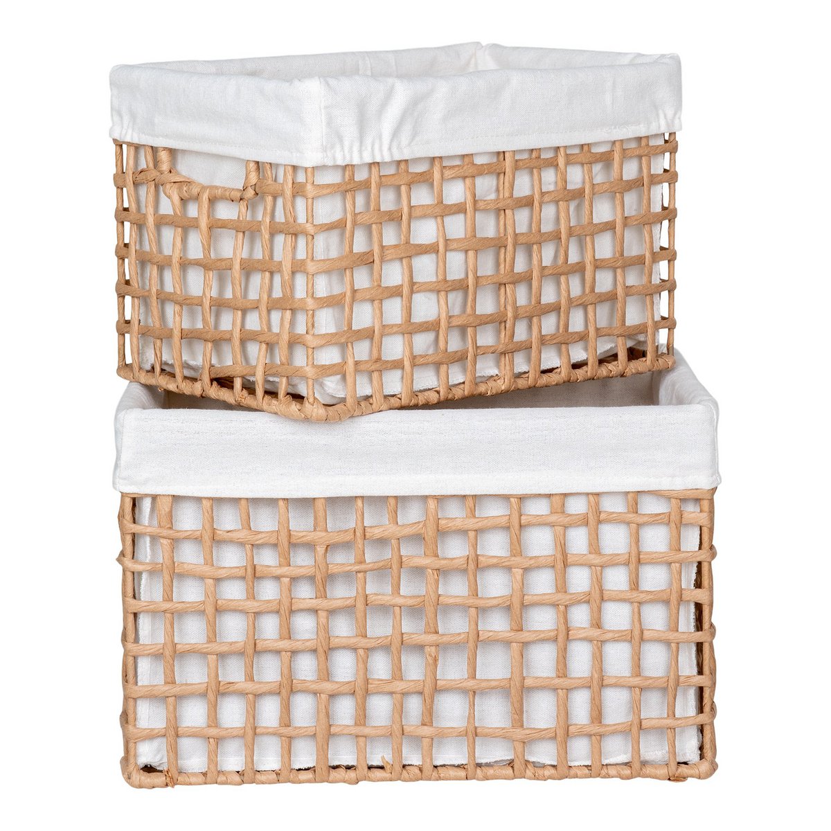 House Nordic - Bustelo Basket - Mand, papier, naturel, set van 2