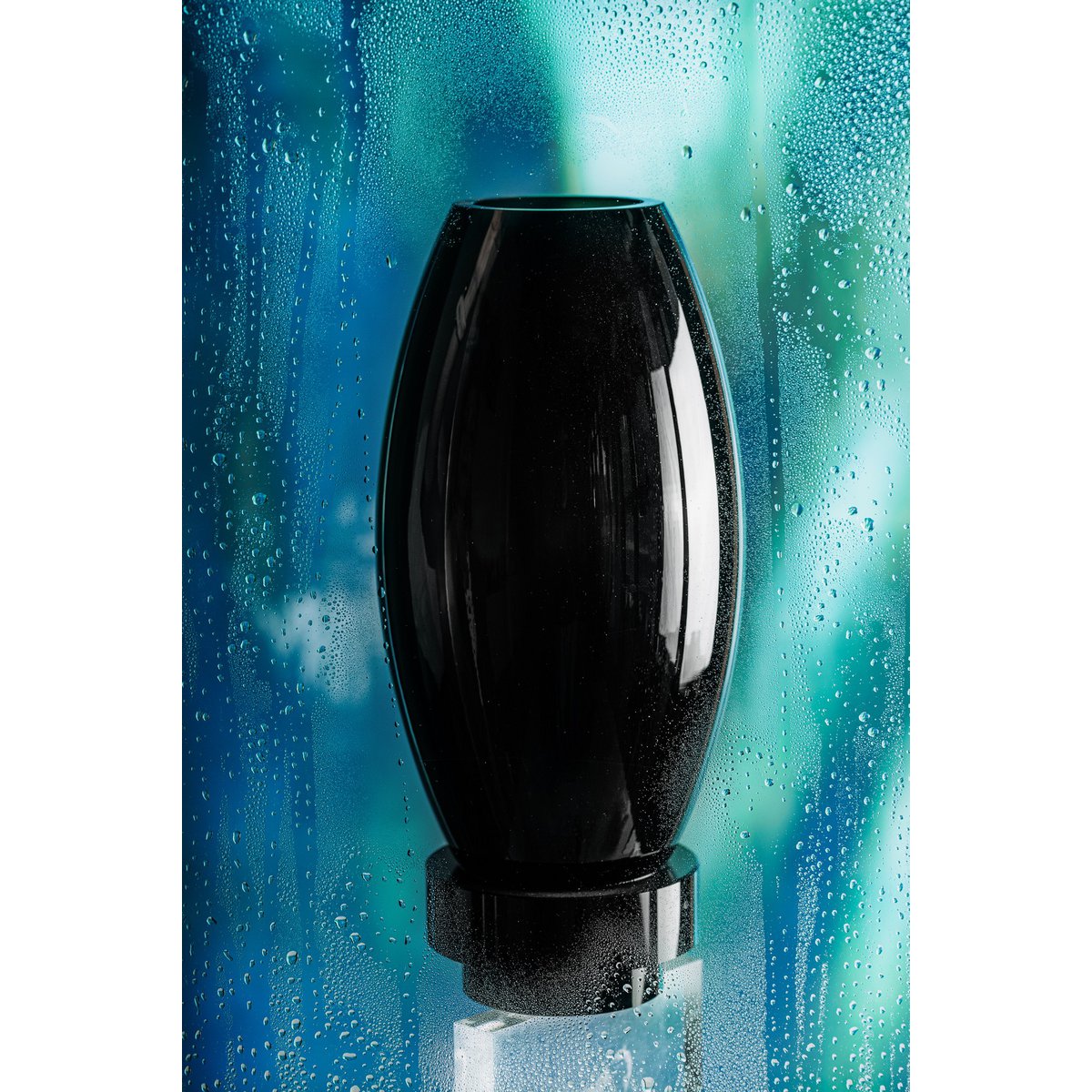 Element Accessories - Kleine moderne vaas, innovatief design, achterkant van hoogwaardig glas. RUD15ZW