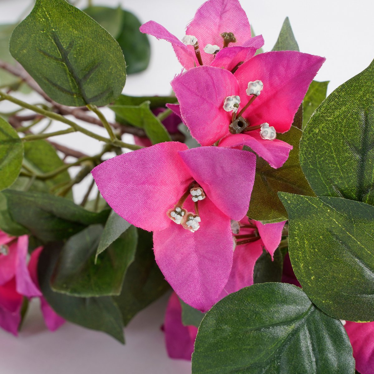 Mica Decorations - Bougainvillea Kunstslinger - L180 cm - Donkerroze