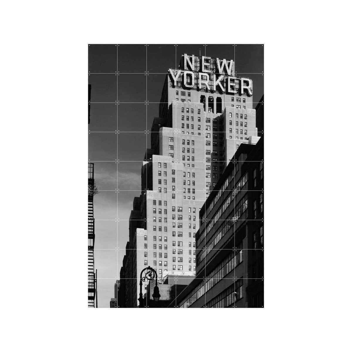 IXXI - New Yorker Wall art - Poster - Wanddecoratie - S - black, grey, white