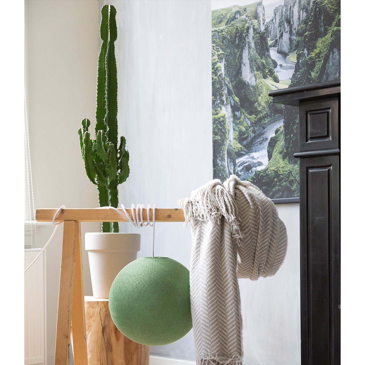 Cotton Ball Lights - Hanglamp - Sage Green - XL (41cm)