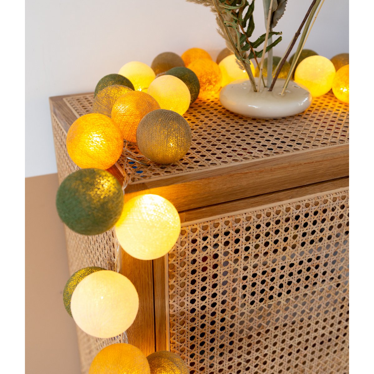 Cotton Ball Lights - Indoor regular Lichtslinger - Jungle - 35 cotton balls