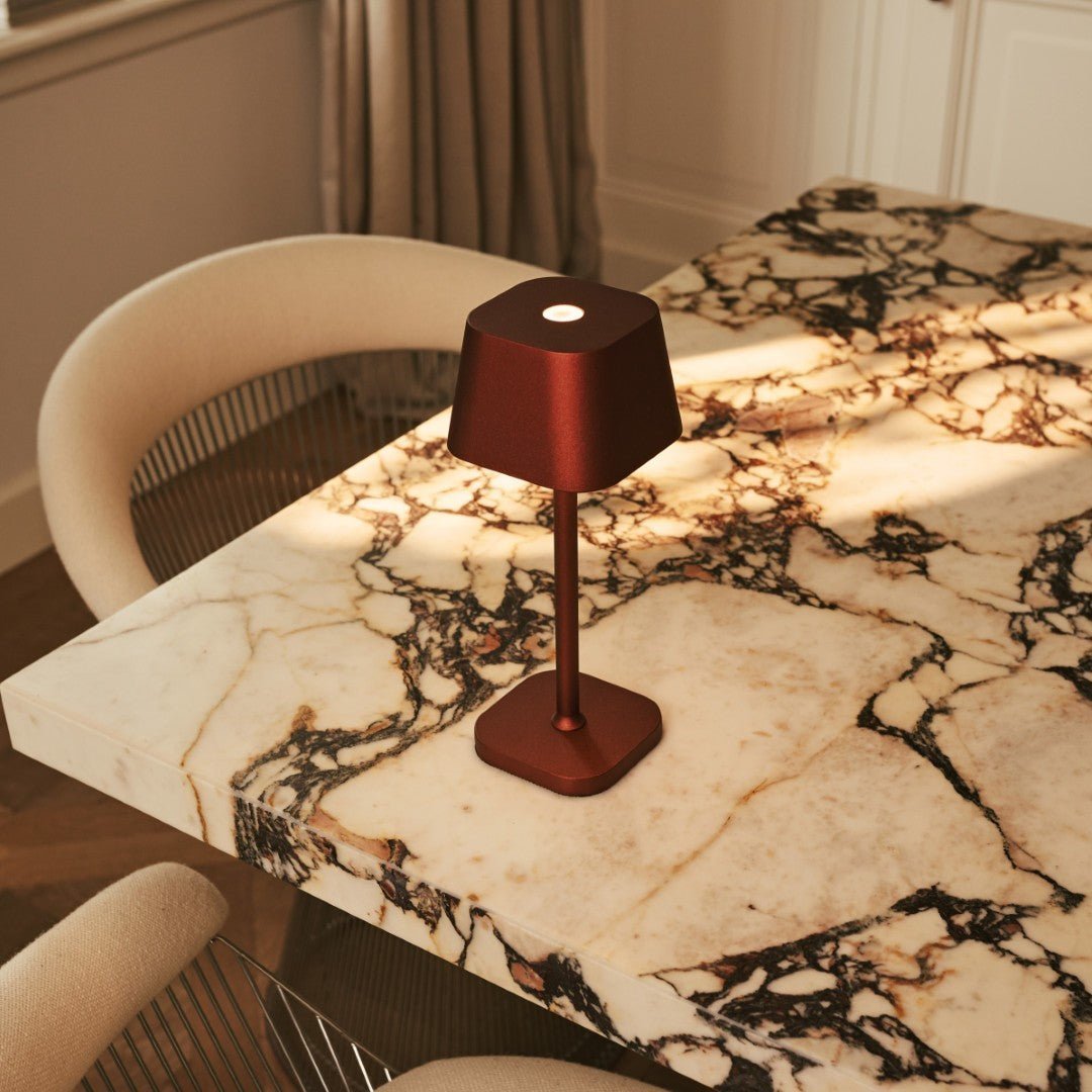 Tavellio-Amsterdam - Ava Bronze - Oplaadbare tafellamp | Stijlvol, draadloos en dimbaar