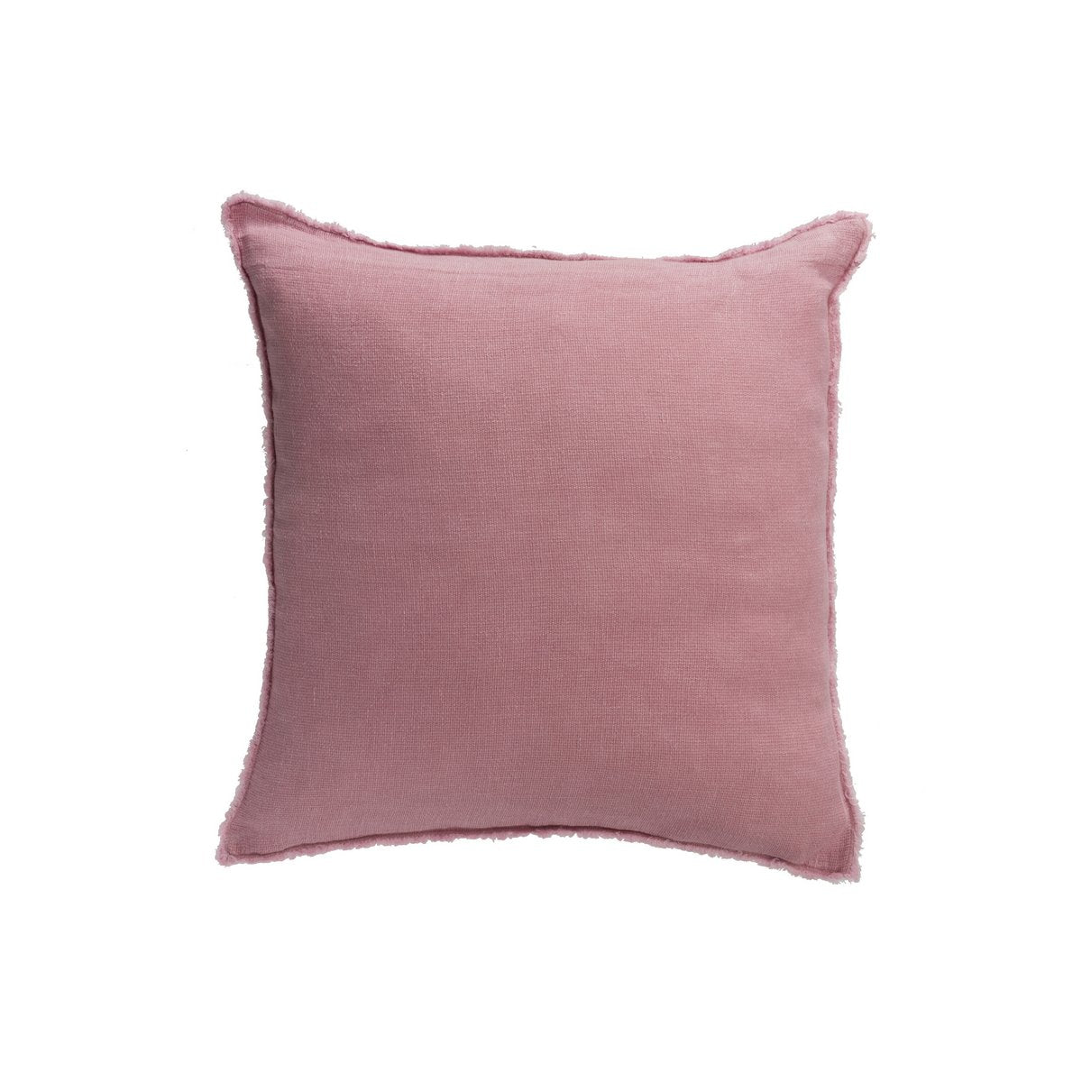 J-Line - Kussen Stonewashed - Linnen - Oud Roze