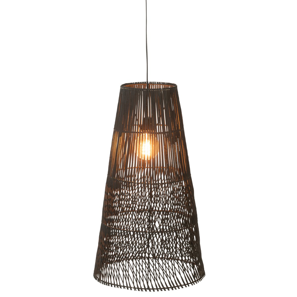 J-Line - Hanglamp 'Alix' (Hout, Bruin)