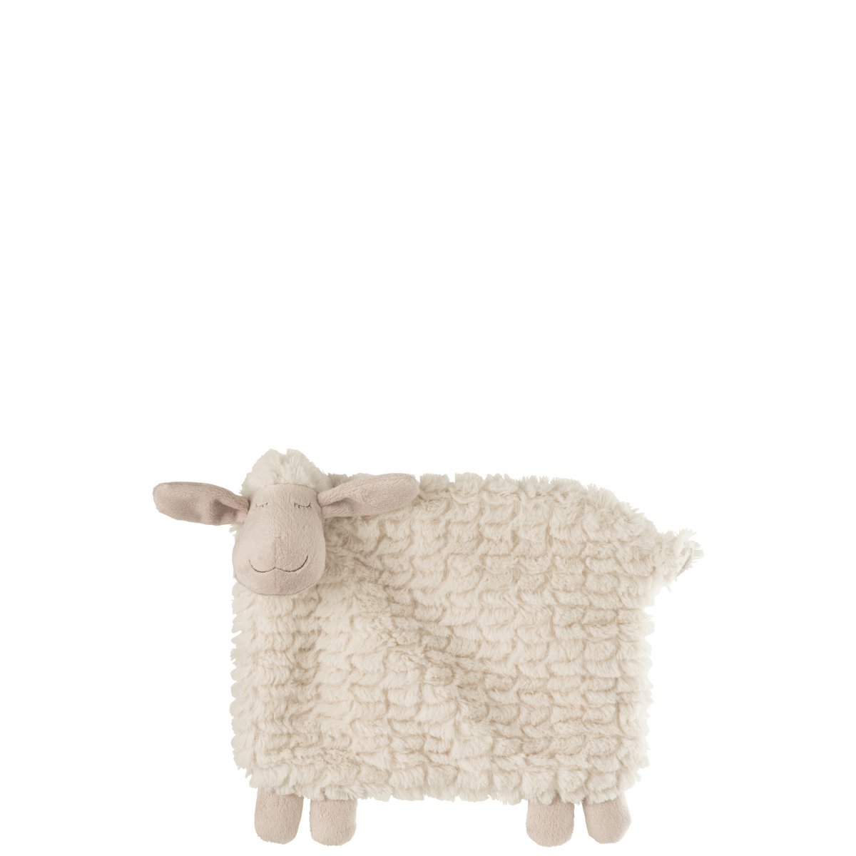 J-Line - Doudou Schaap Textiel Wit/Beige