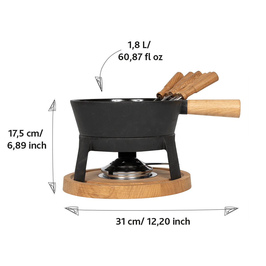 BOSKA - Fondue Set 'Pro' (Maat L)