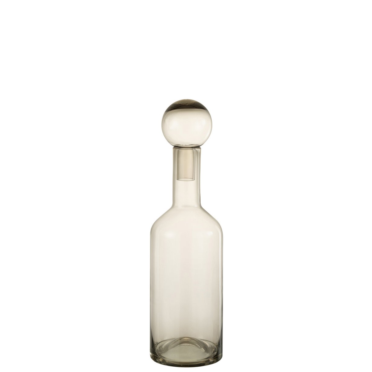 J-Line - Fles Deco Norma Glas Grijs Medium