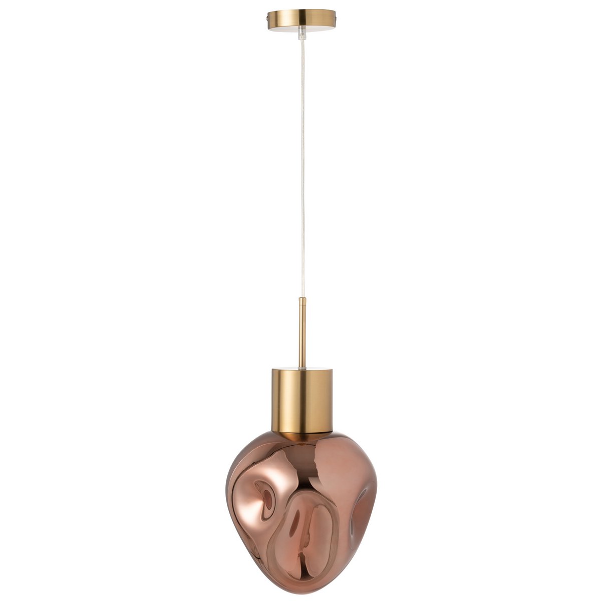 J-Line - Hanglamp Goud Metaal/Glas Koper