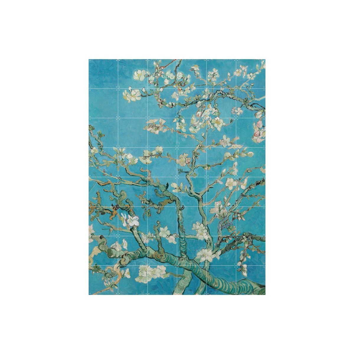 IXXI - Blossoms Wall art - Poster - Wanddecoratie - S - blue, green