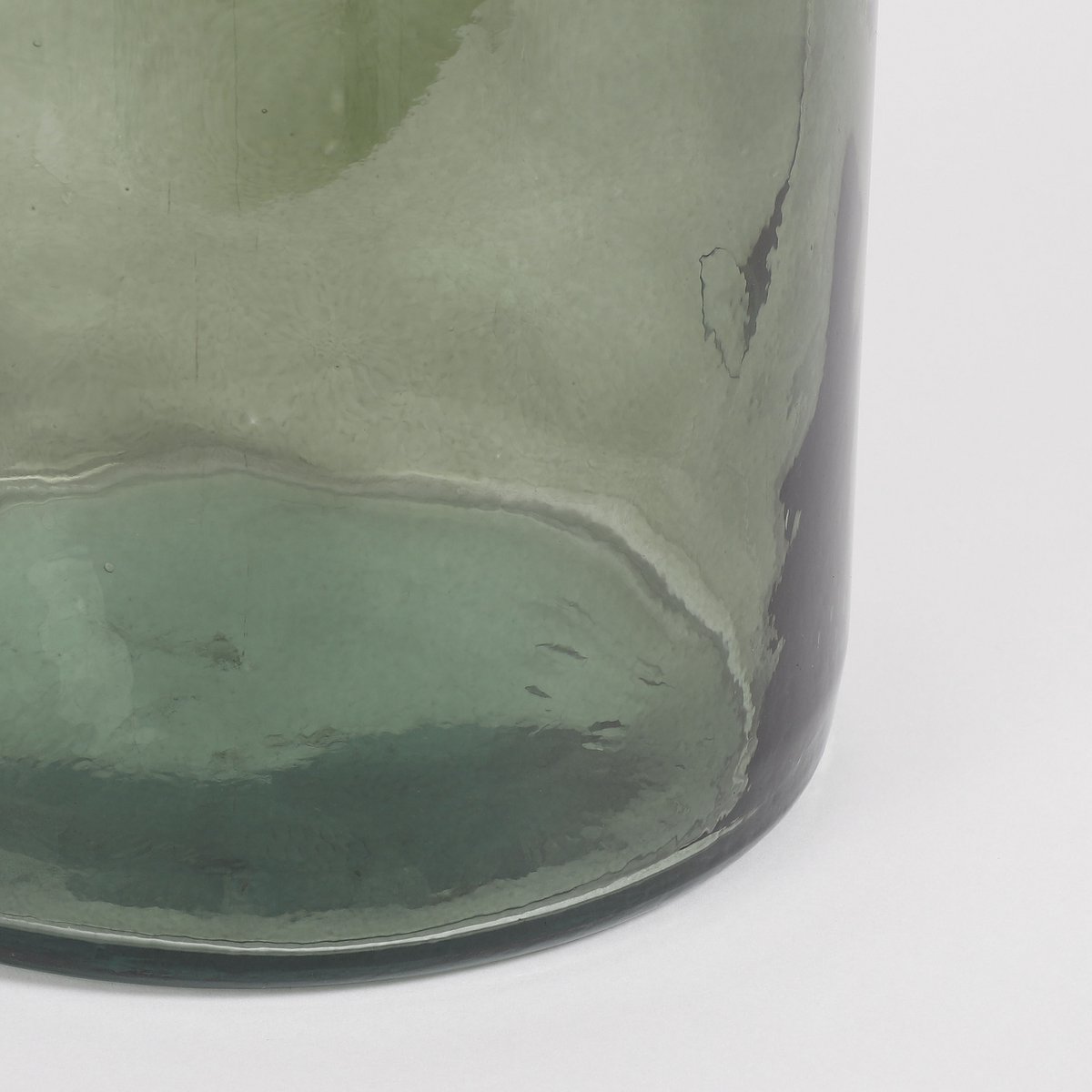 Mica Decorations - Rioja Fles Vaas - H50 x Ø15 cm - Gerecycled Glas - Groen