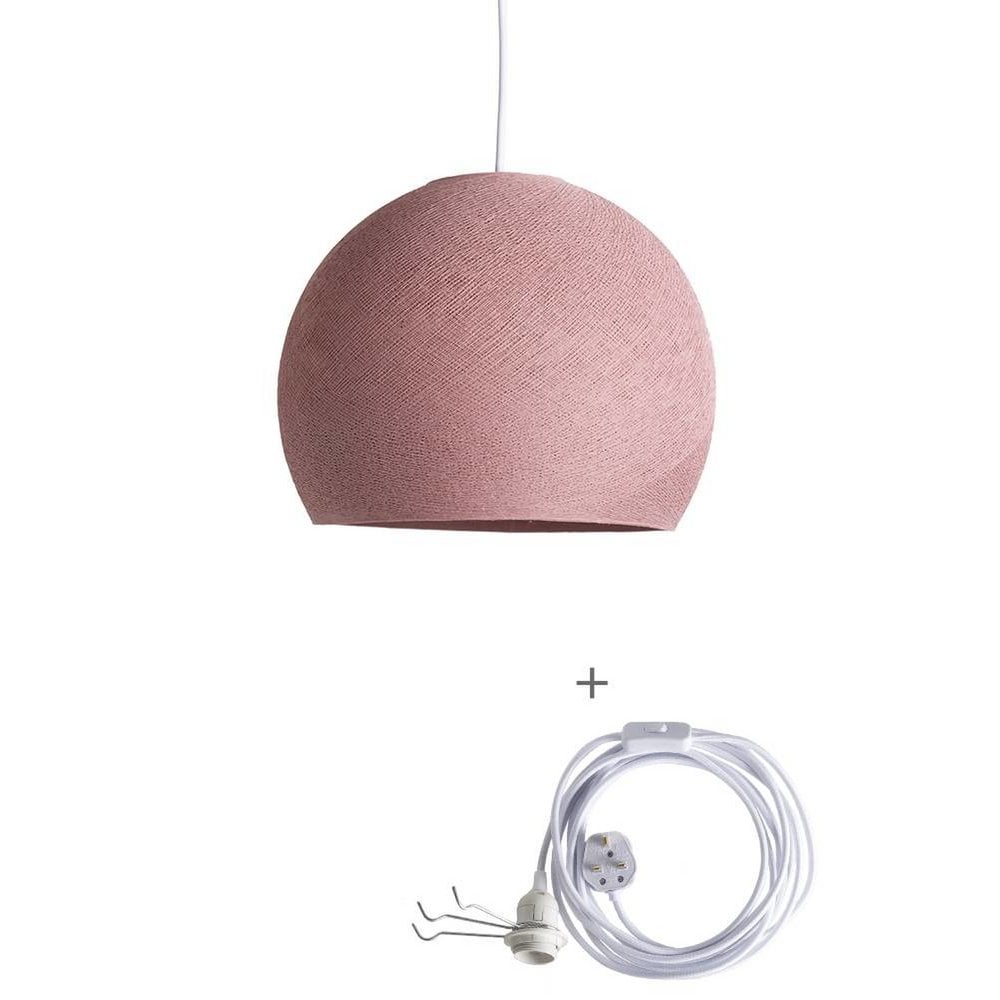 Cotton Ball Lights - Wandering Lamp Driekwart - Dirty Rose - 36 cm (L)