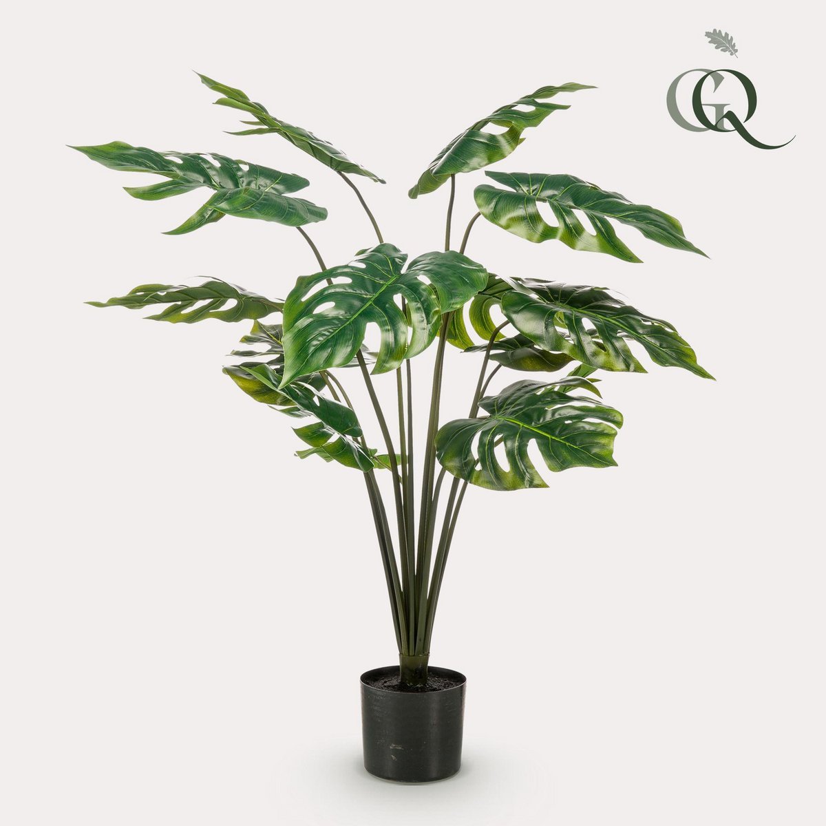 Green BoutiQ - Monstera Deliciosa - kunstplant - 95 cm