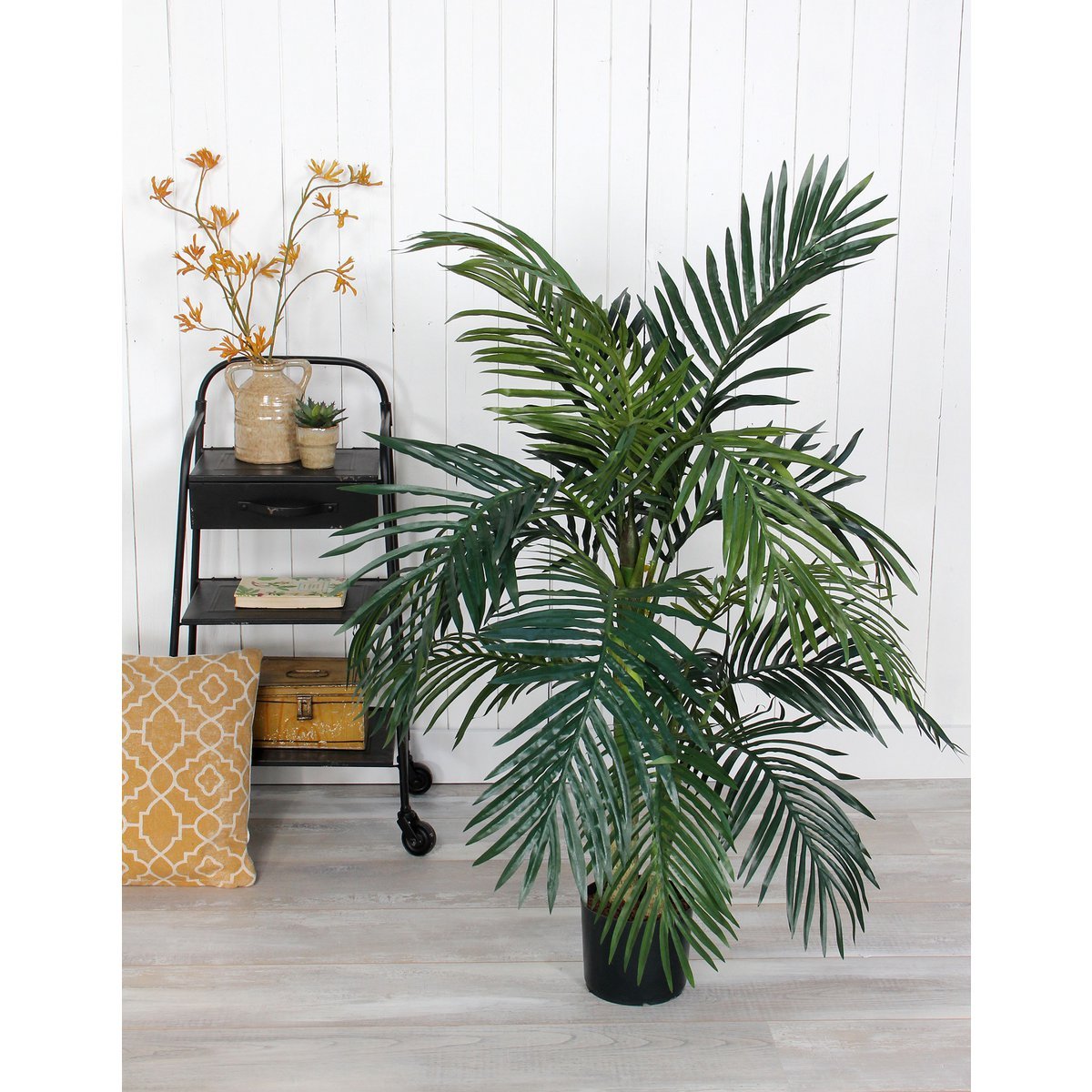 Mica Decorations - Areca palm Kunstplant - H120 x Ø100 cm - Groen