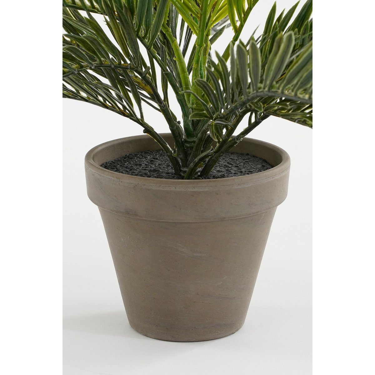 Mica Decorations - Cycas Palm Kunstplant in Bloempot Stan - H33 x Ø34 cm - Groen