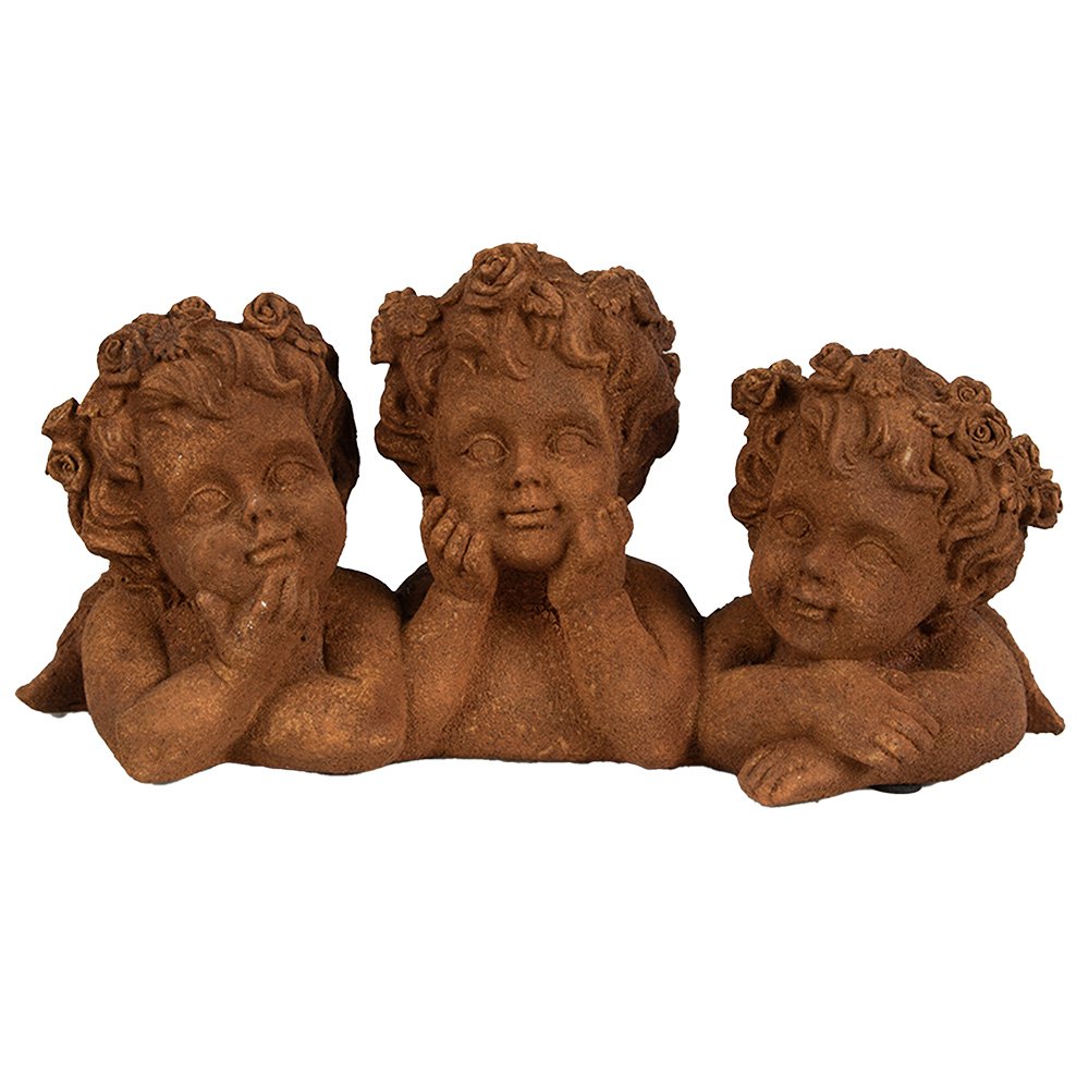 Clayre & Eef - Decoratie Beeld Bruin, Polyresin 26x9x12 cm