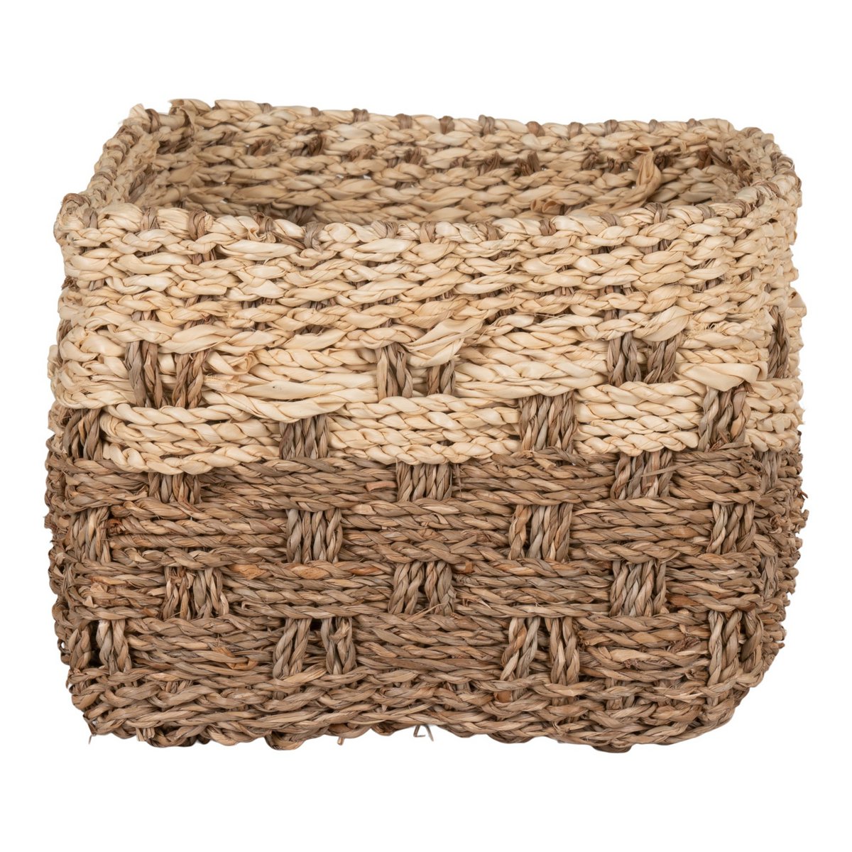 House Nordic - Reno Basket - Mand in zeegras, natuur/bruin, rechthoekig, 30x20x15 cm