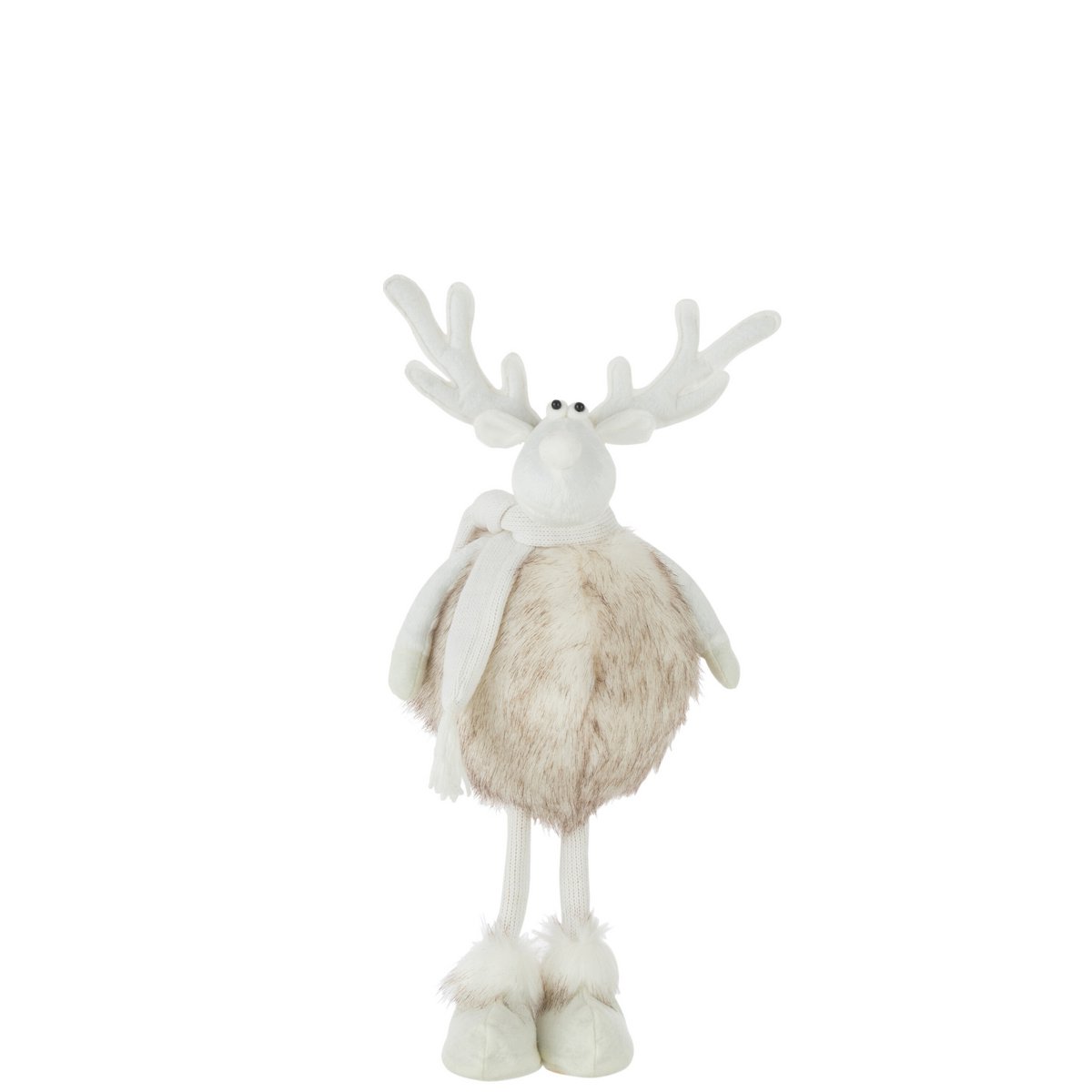 J-Line - Decoratief kerstfiguur 'Icewind' (Maat M, Beige)