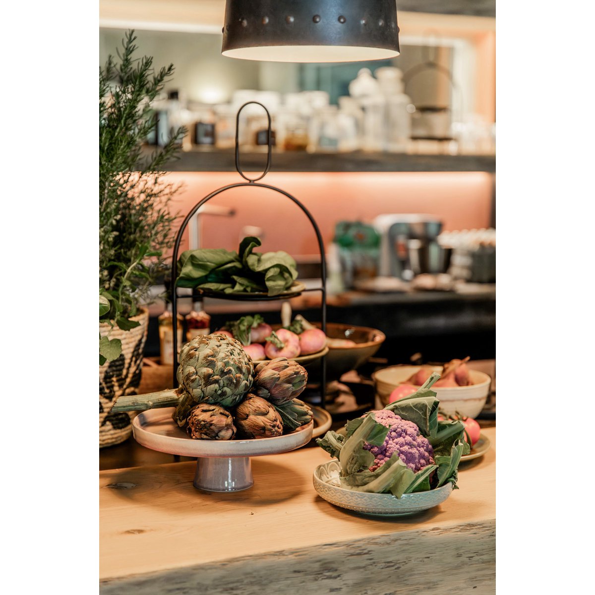 Mica Decorations - Tabo Taartplateau - H10 x Ø27 cm - Grijs