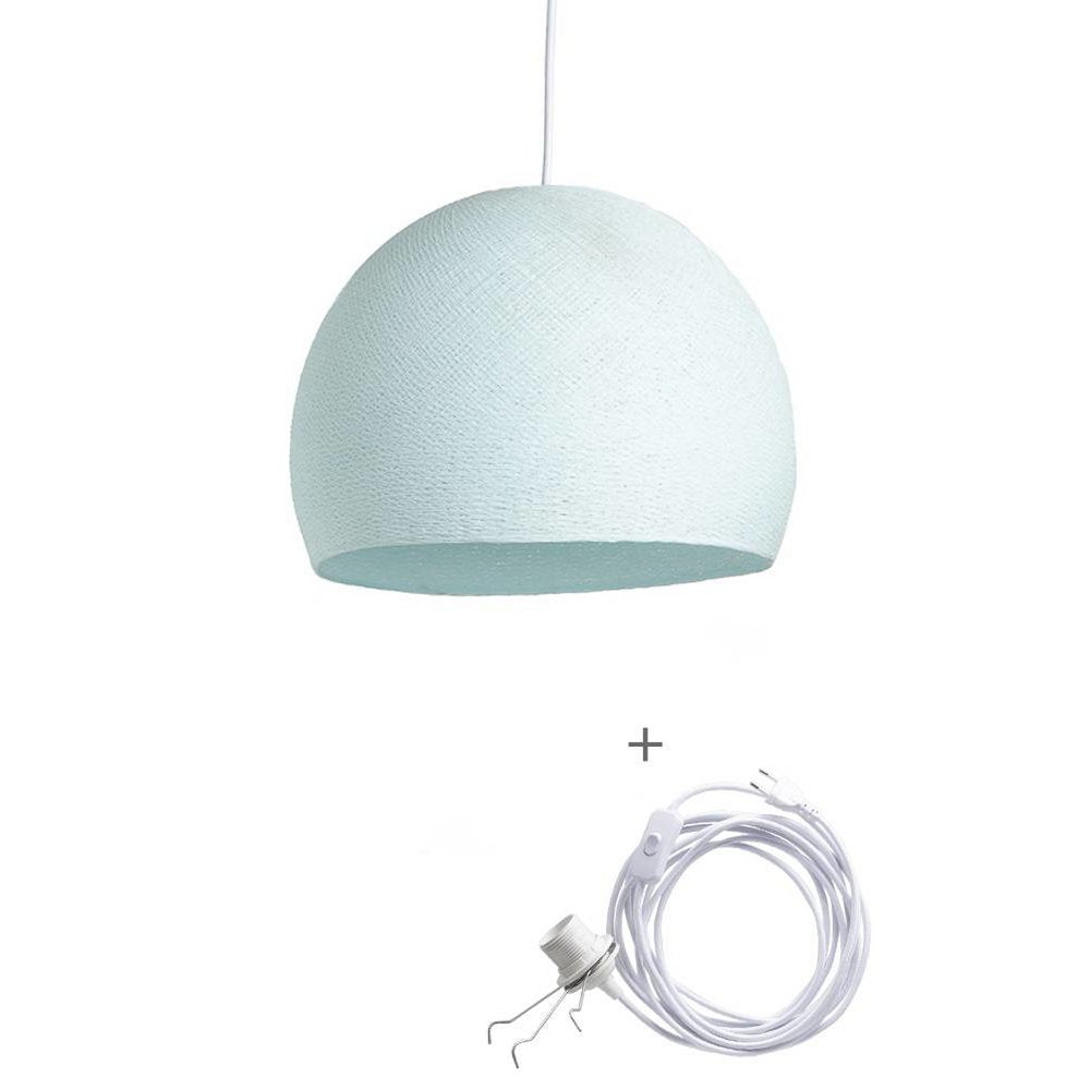 Cotton Ball Lights - Wandering Lamp Driekwart - Light Aqua - 31 cm (M)