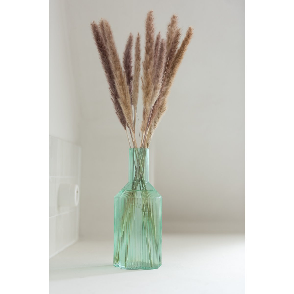 J-Line - Karaf Fiore - Glas - Aqua