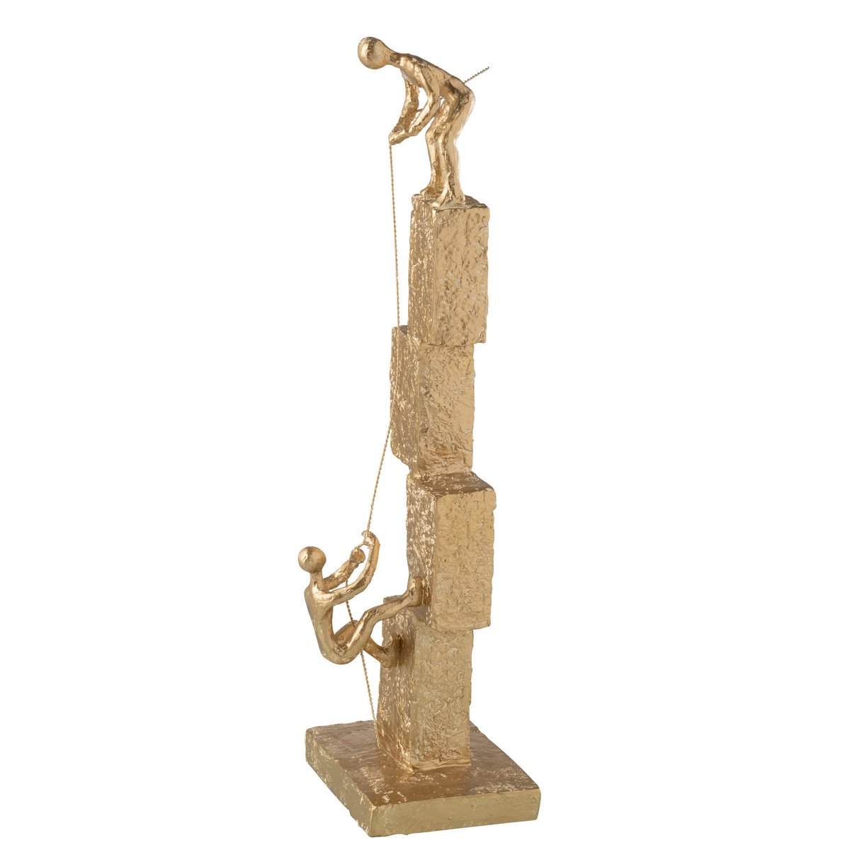 J-Line - Figuren Klimmen Modern Resine Goud