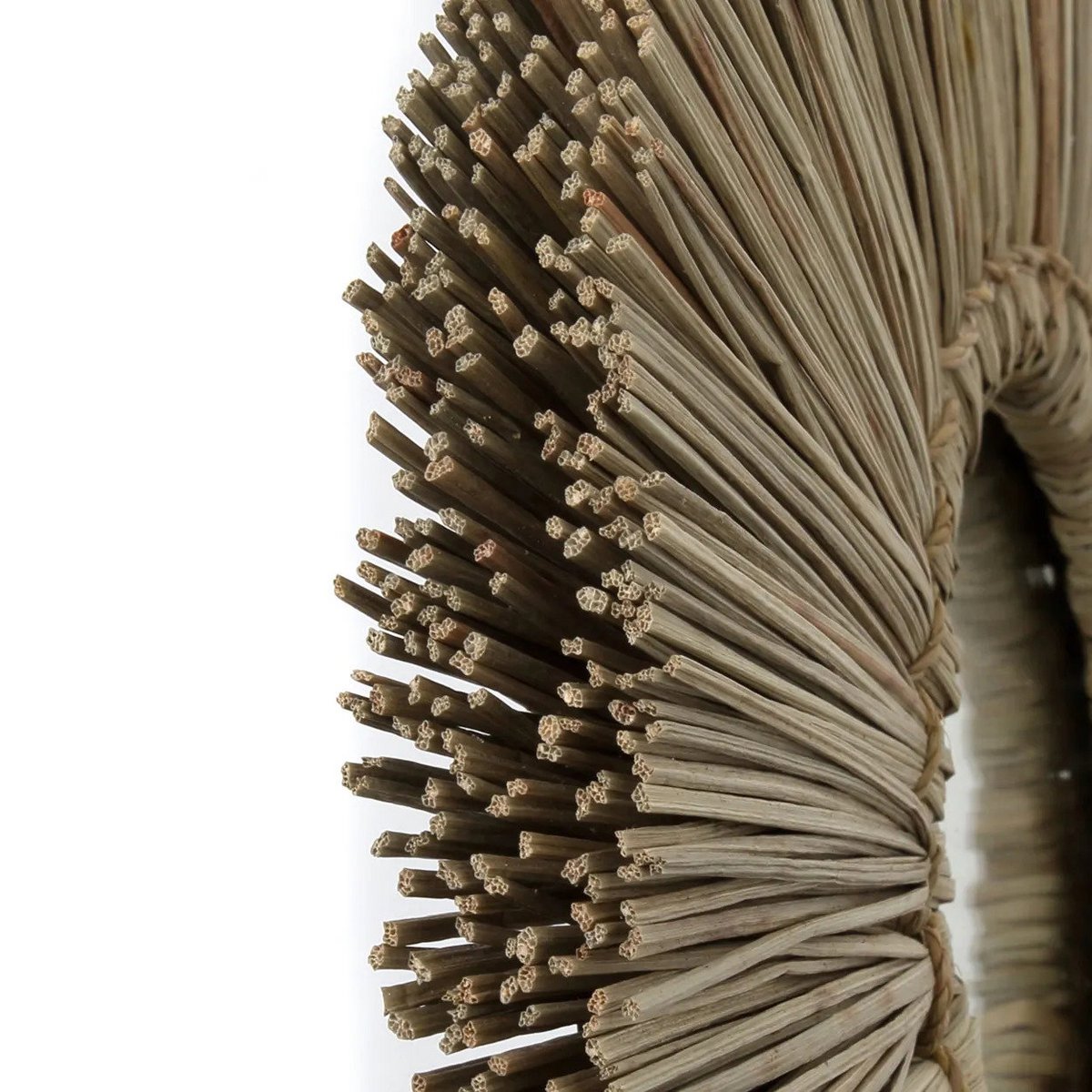 Bazar Bizar Living - De Alang Alang Spiegel - Naturel - M