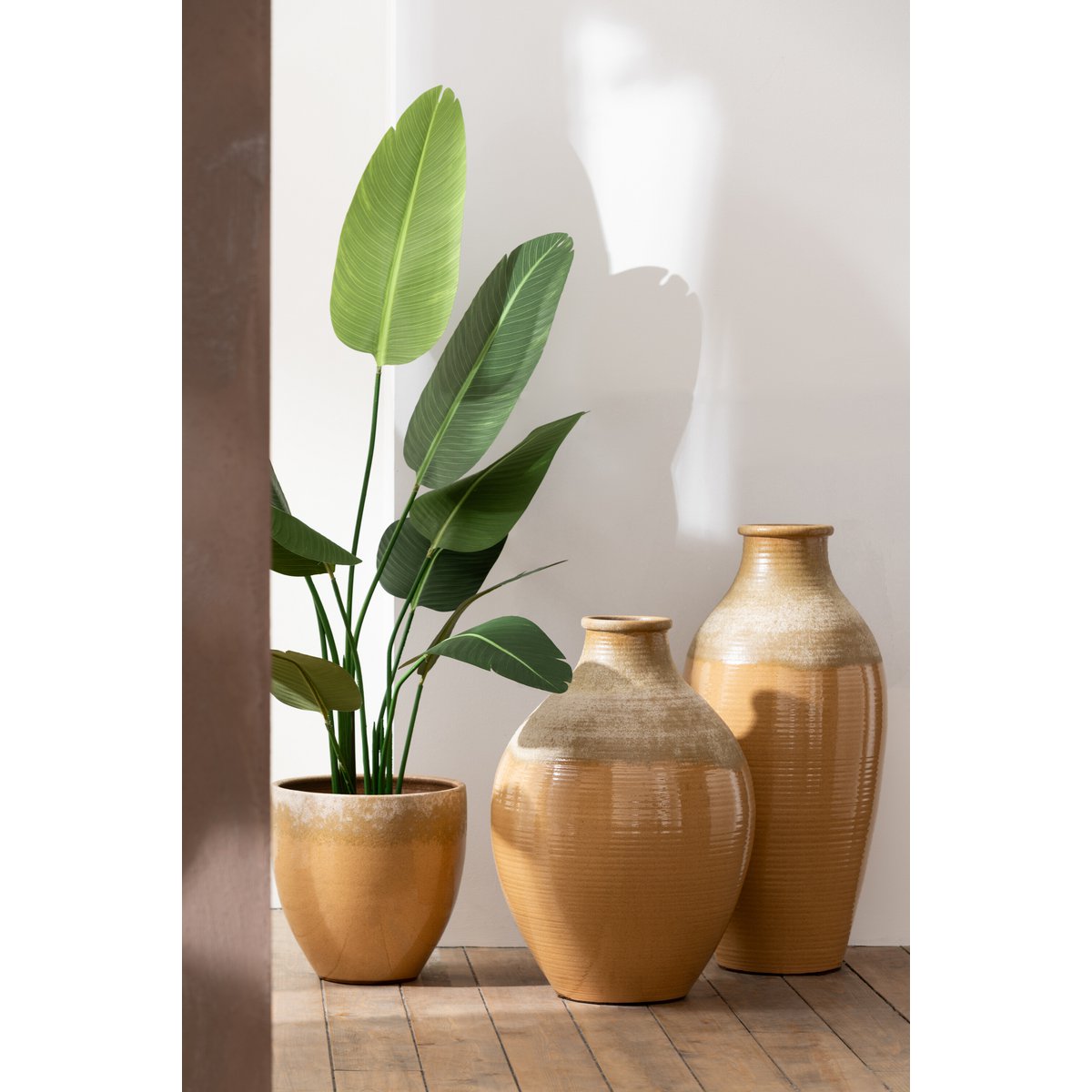 J-Line - Strelitzia Plastic Groen Small