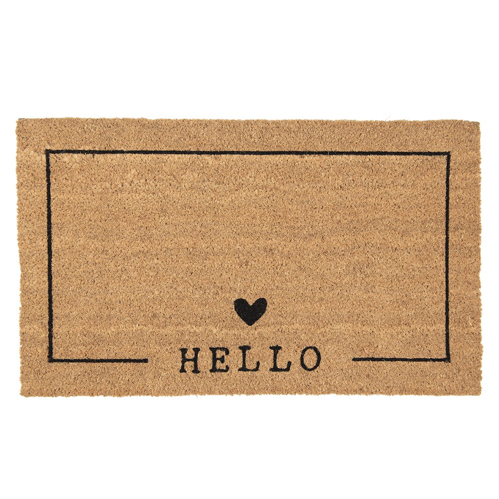 Clayre & Eef - Deurmat 'Hello' (Binnen, 75x45cm)