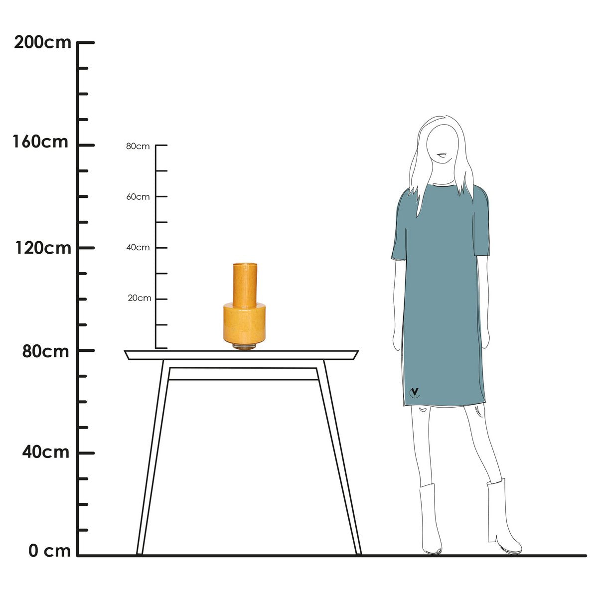 Vase the World - Vaas - Volta yellow