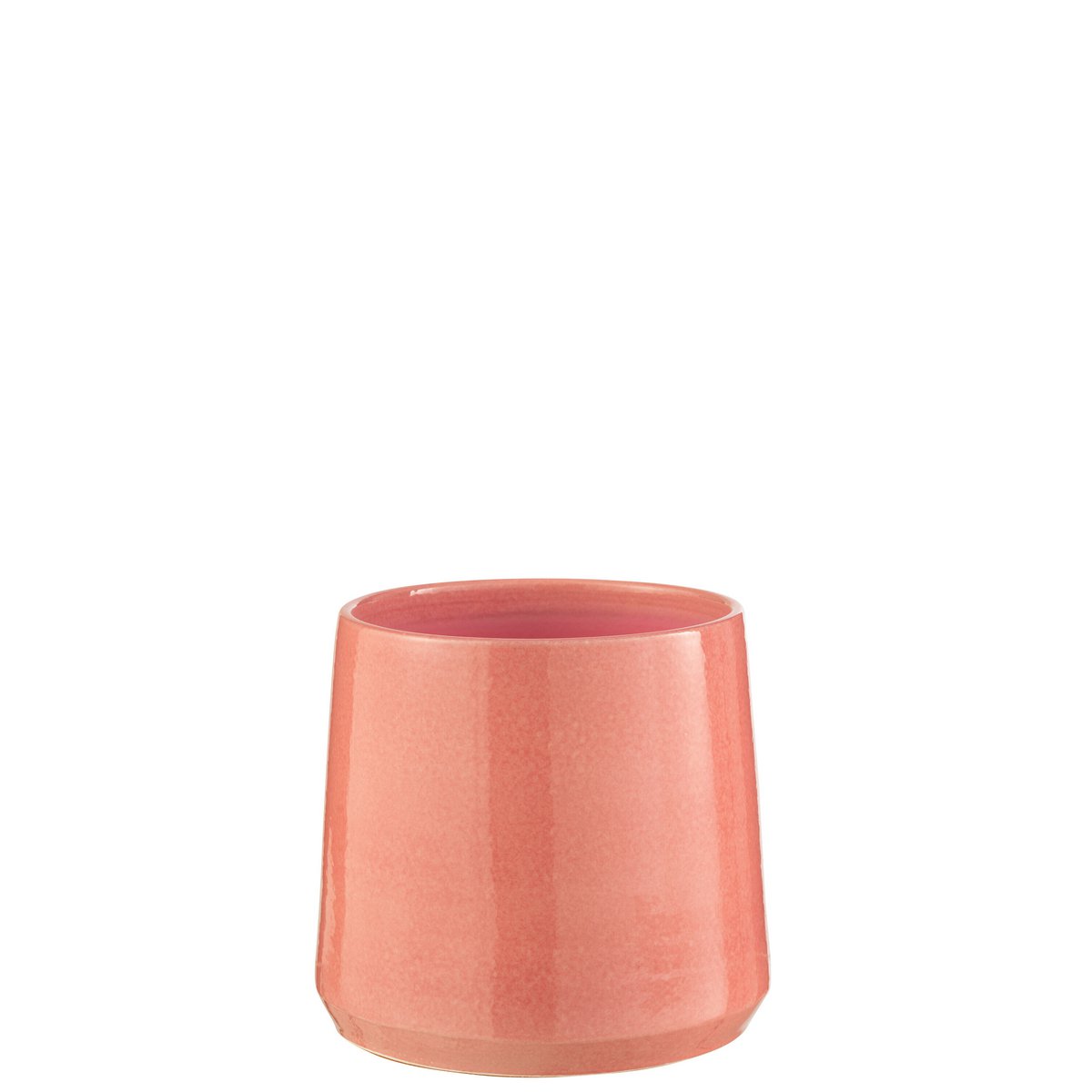 J-Line - Bloempot Rond - Keramiek - Roze - Medium