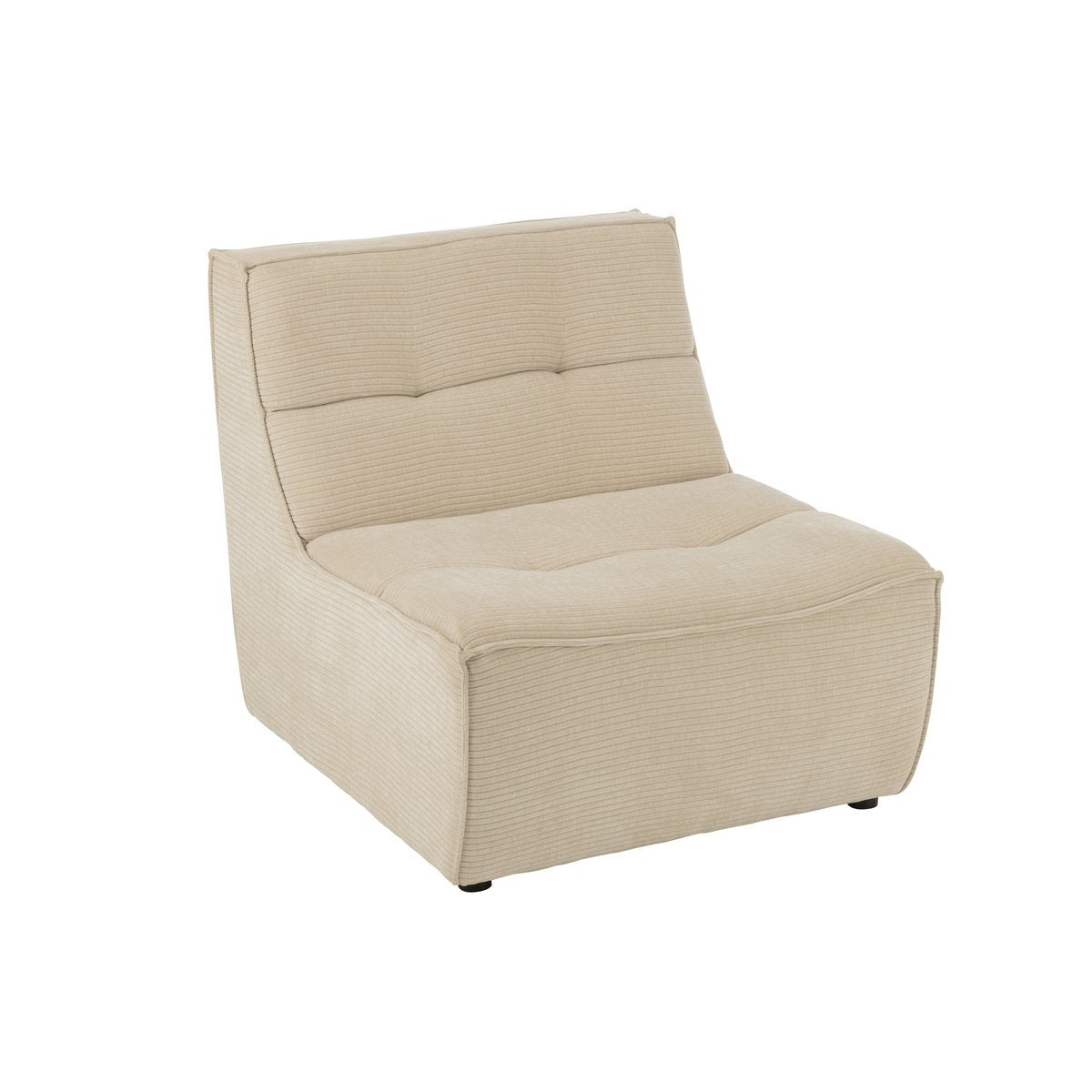 J-Line - Sofa Grid Populierenhout/Schuim Beige