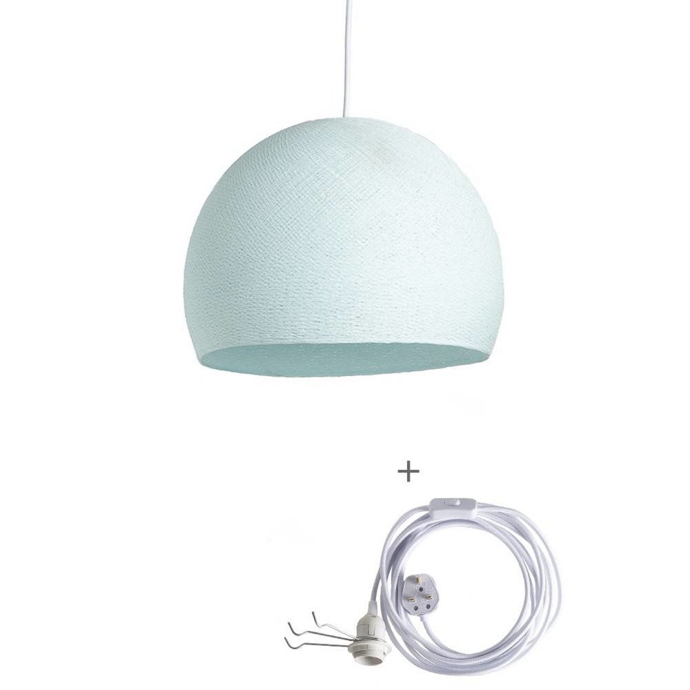 Cotton Ball Lights - Wandering Lamp Driekwart - Light Aqua - 31 cm (M)