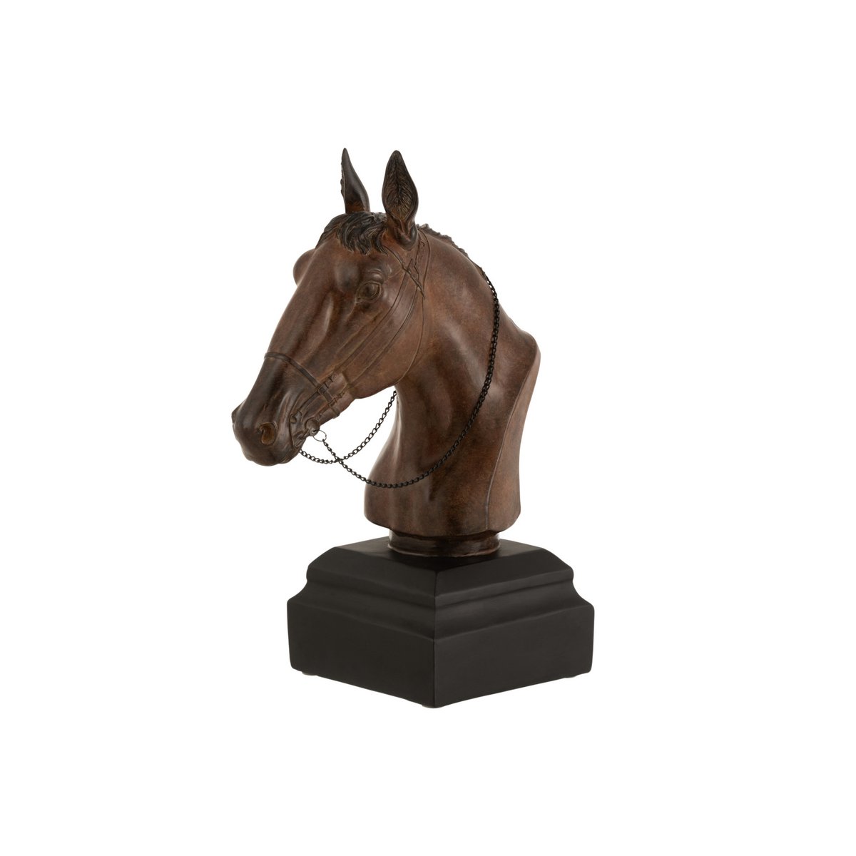 J-Line - Decoratie Paardenkop - Polyresin - Bruin