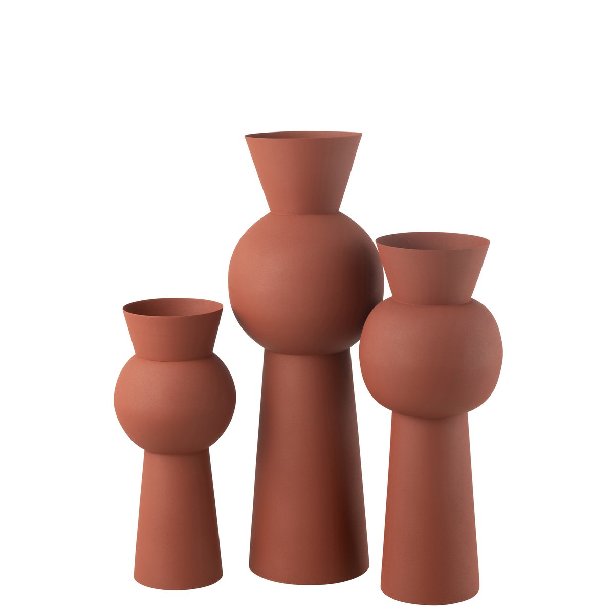 J-Line - Vase Nala Iron Rust Large