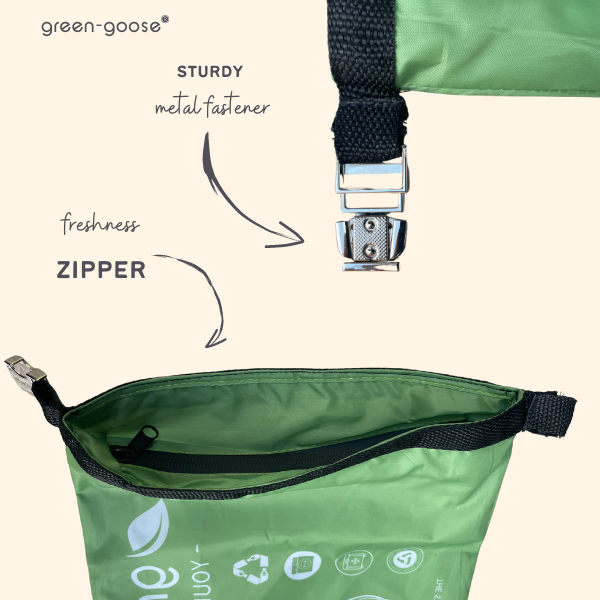 green-goose - Herbruikbare rPet Broodzakkenset