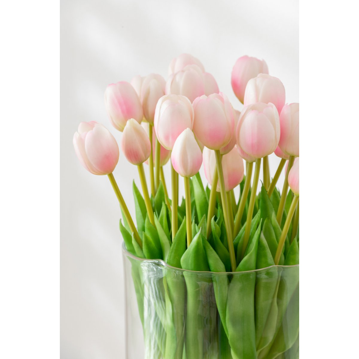 J-Line - Boeket Tulpen 5Stuks Pu Licht Roze Medium