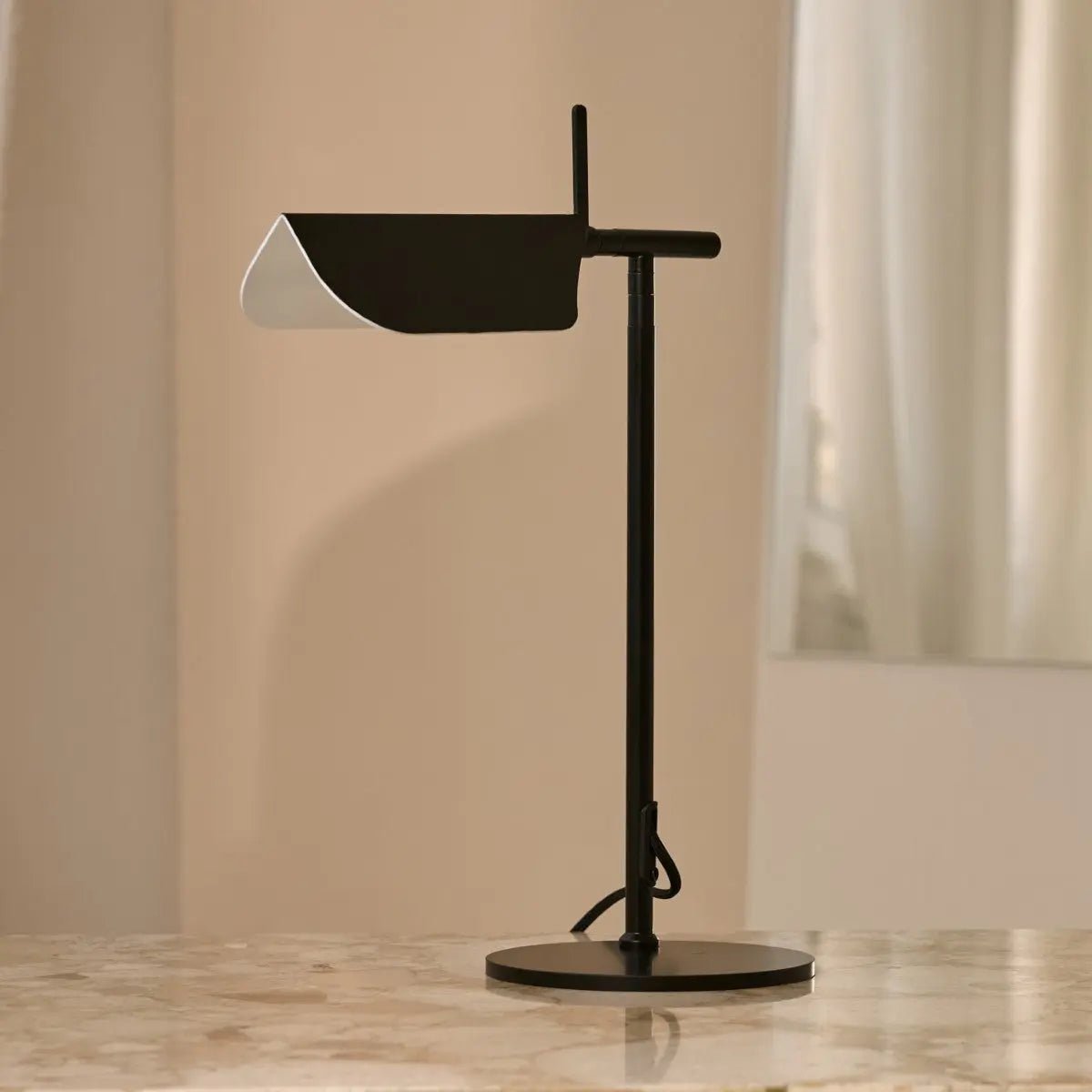Tavellio-Amsterdam - Marcello zwart metalen dressoirlamp – modern Scandinavisch design