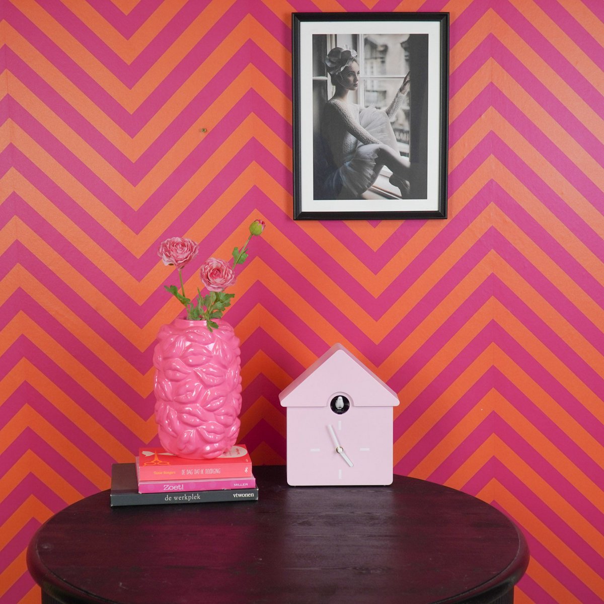 Housevitamin - Klokklokkoekjes koekoek- lichtroze- 24x27x9cm