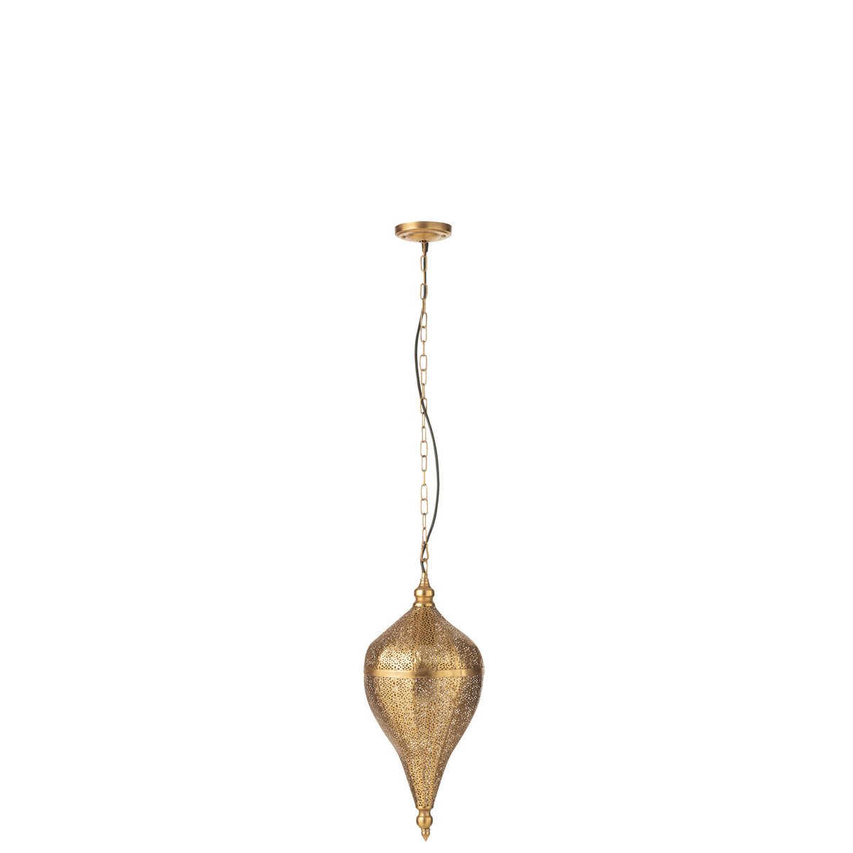 J-Line - Hanglamp Druppel - Metaal - Goud - Small