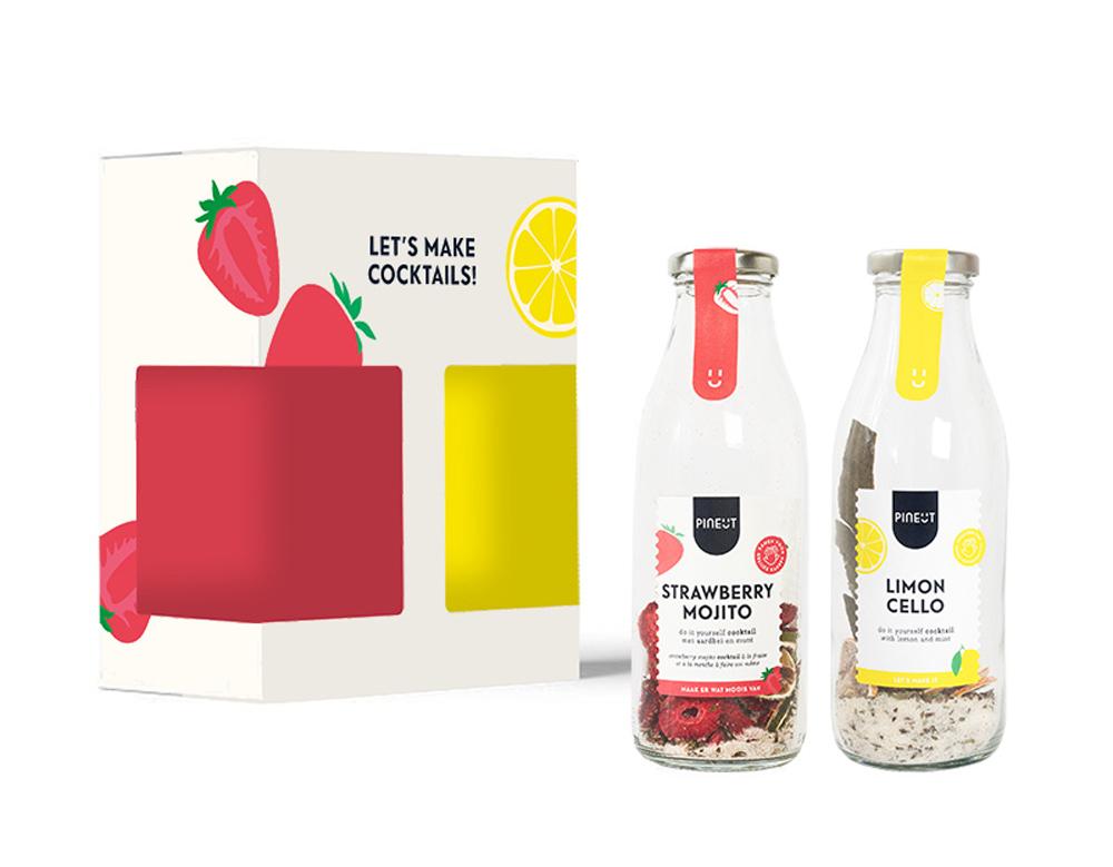 Pineut - Cocktail giftpack 'Strawberry Mojito & Limoncello'