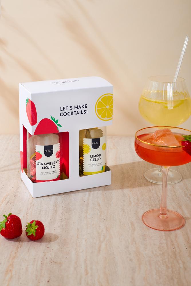 Pineut - Cocktail giftpack 'Strawberry Mojito & Limoncello'