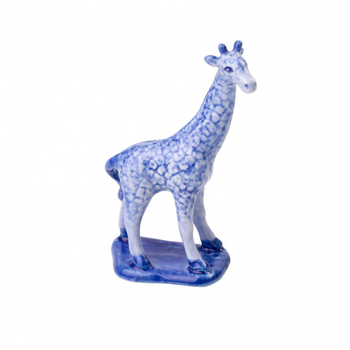 Heinen Delfts Blauw - Decoratief figuur 'Giraffe'