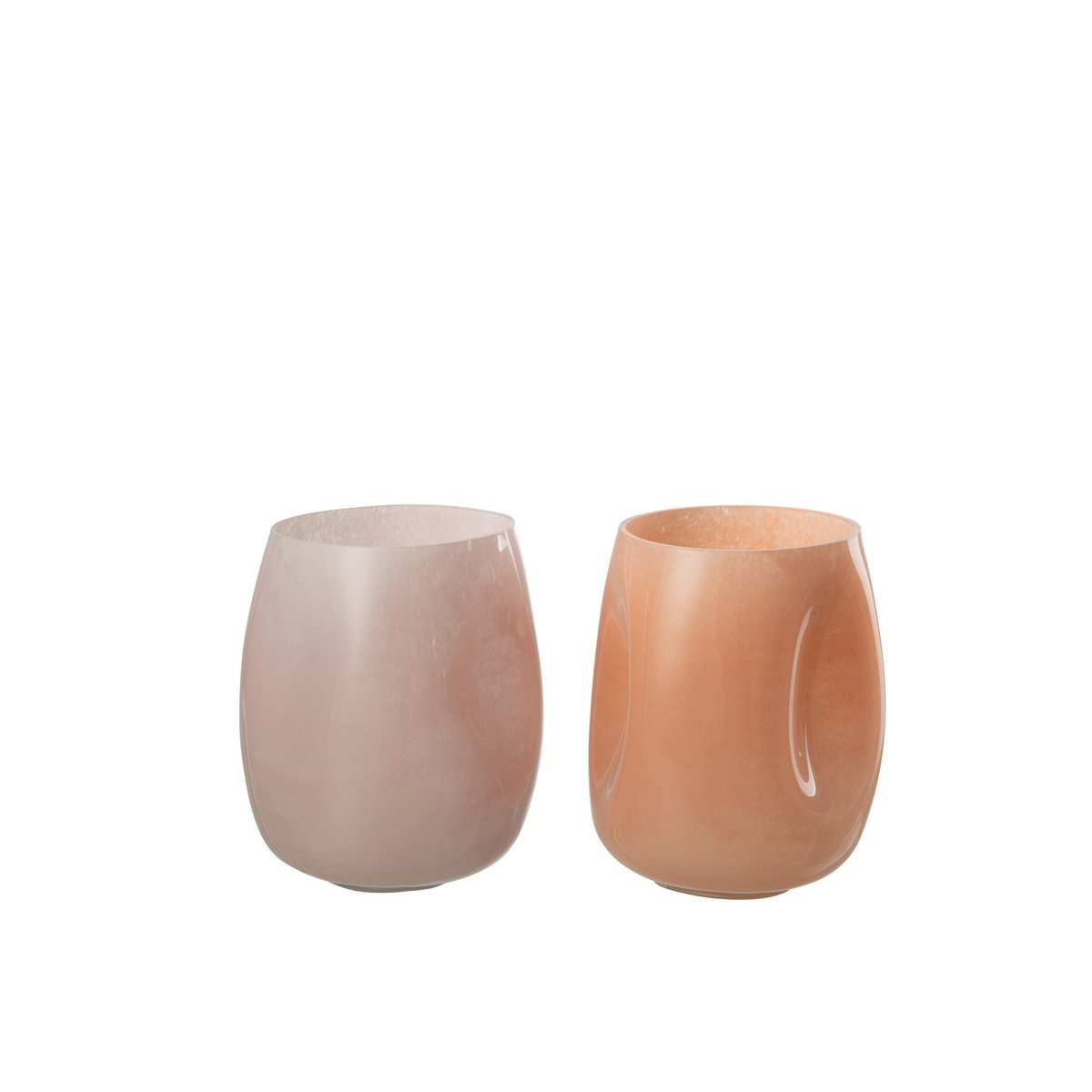 J-Line - Vaas Bult - Glas - Roze/Oranje - Small