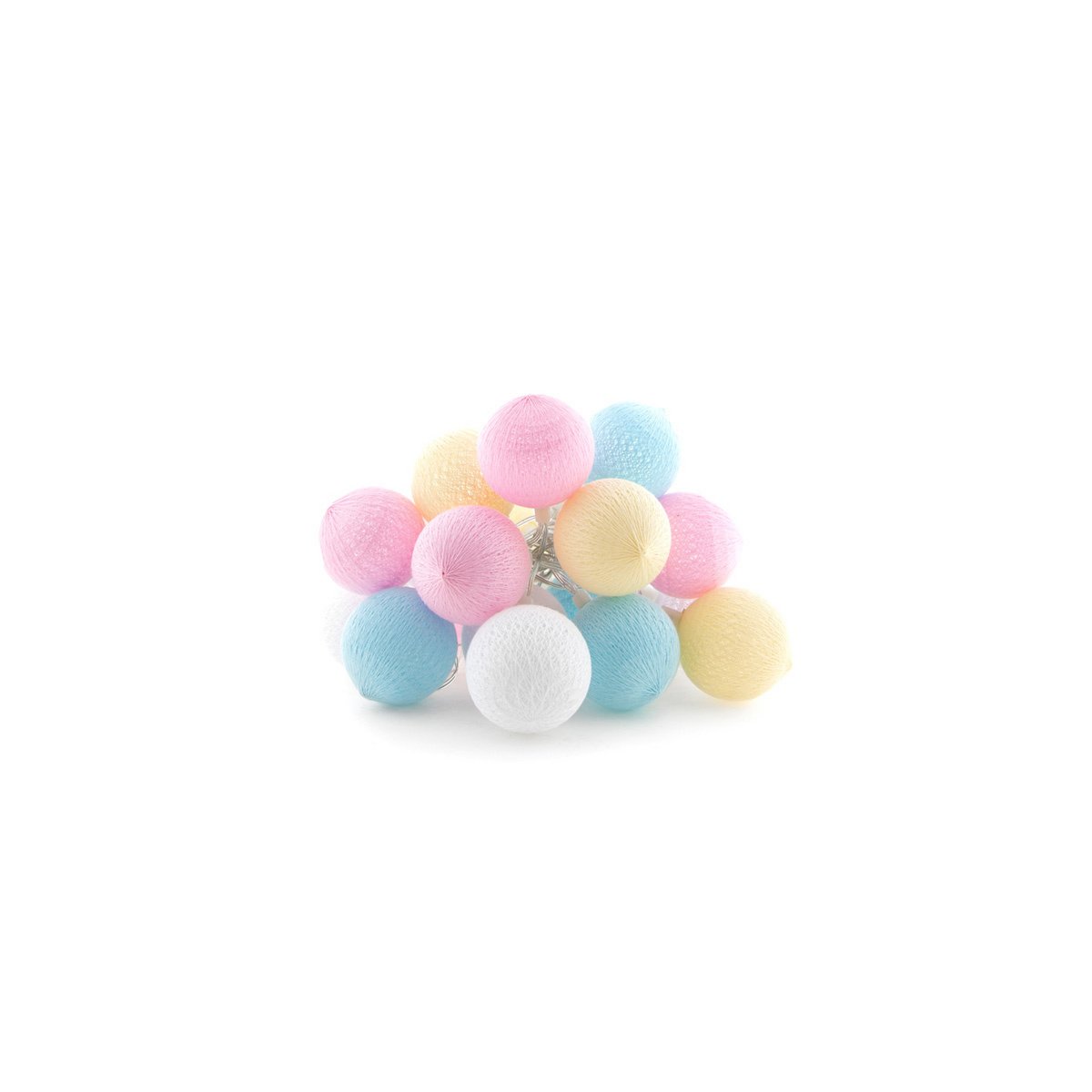 Cotton Ball Lights - Buitenlichtslinger - Pastel - Starter kit